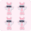 Boppin Bunny Plush 4PCS